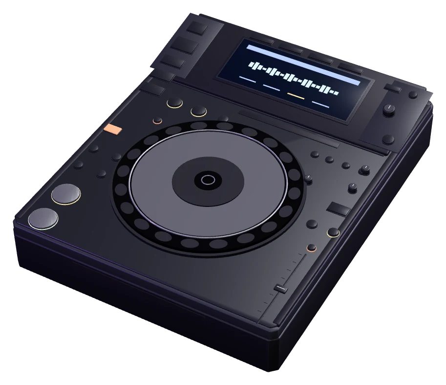 Pioneer CDJ-2000, 3D render